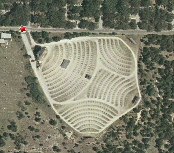 Getty 4 Drive-In Theatre - Aerial